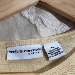 Croft & Barrow Petite Beige Top
